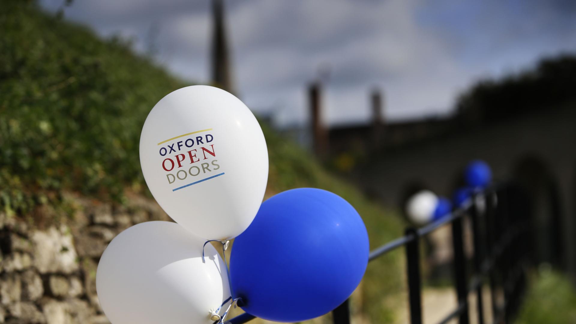 Oxford Open Doors balloons
