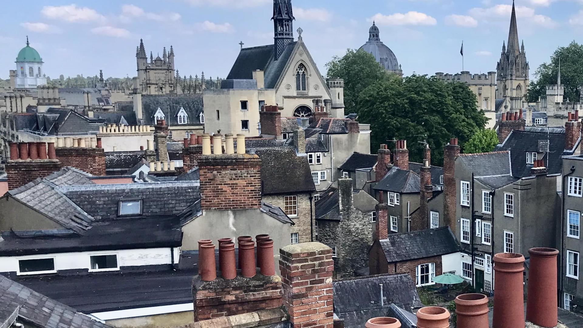 View over buildings