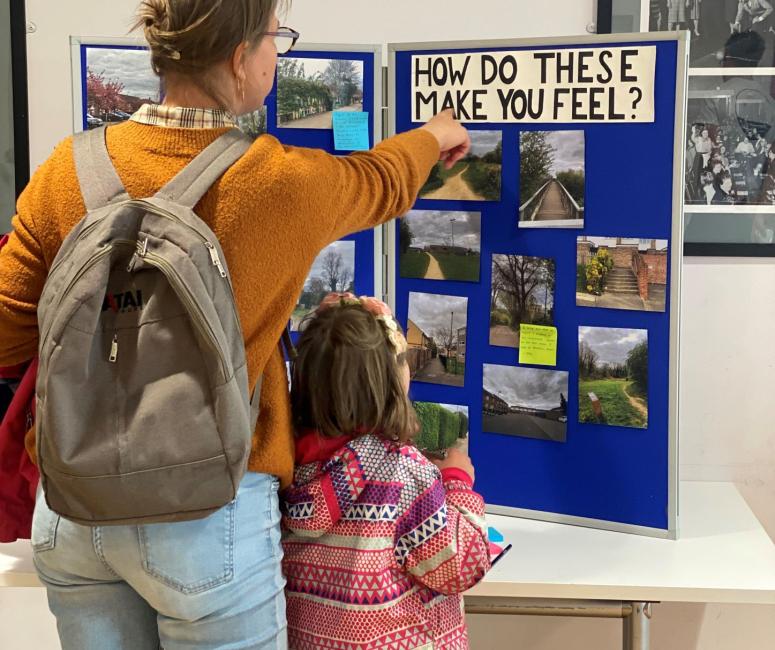 A mother and child at local community event