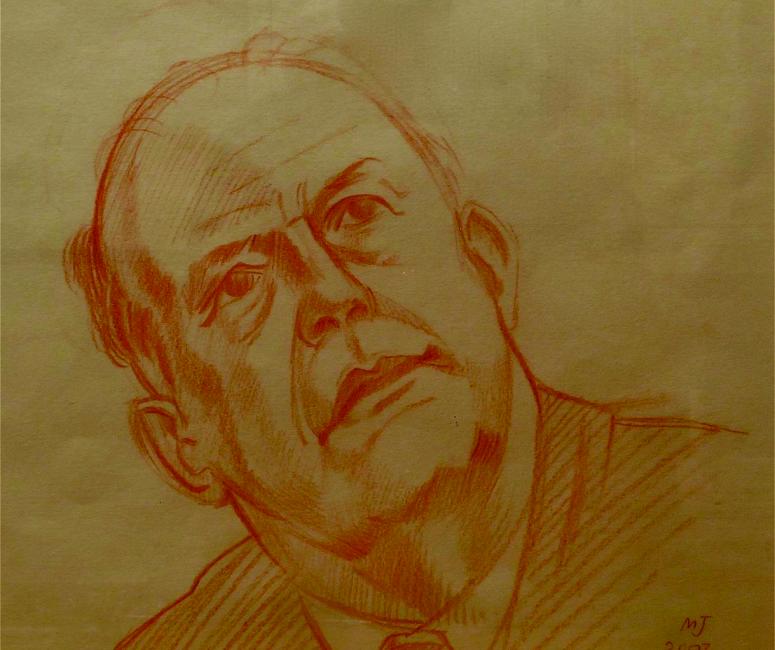 Drawing of John Betjeman